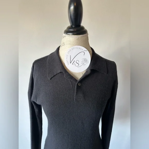 Ralph Lauren Collection Collared Pullover Sweater Small RARE
